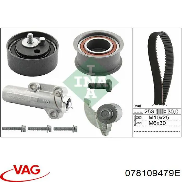 Tensor de la correa de distribución VAG 078109479E