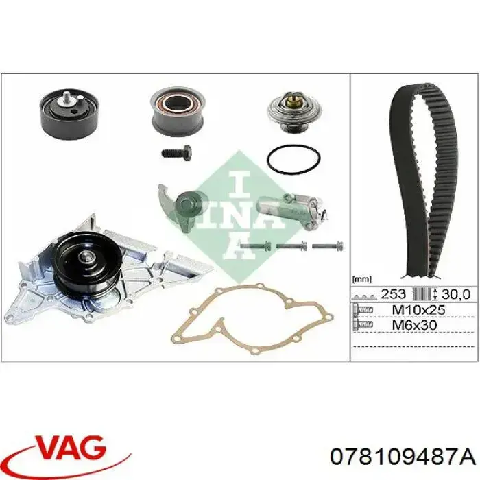 Comprar 078109487A VAG Soporte del tensor de la correa de distribución