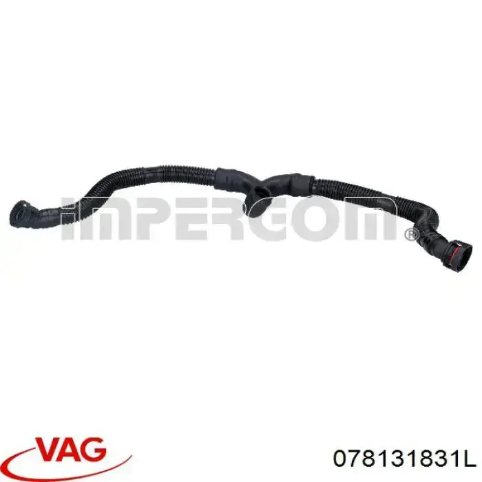 078131831L VAG tubo de ventilacion del carter (separador de aceite)