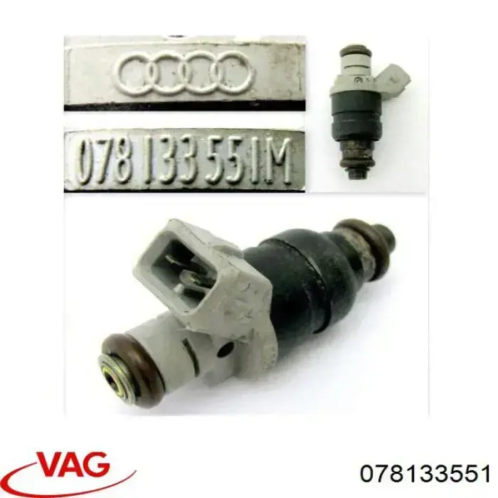 Inyector 078133551 VAG