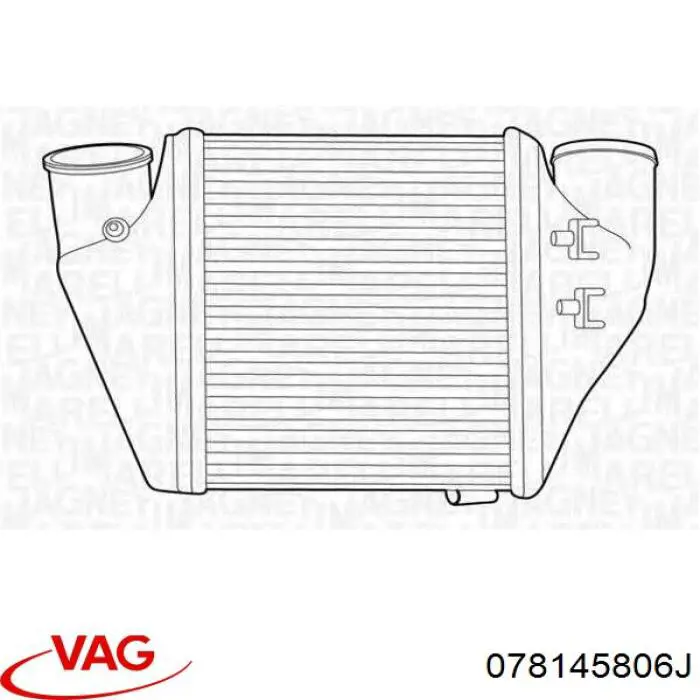 Comprar 078145806J VAG Turbo intercooler