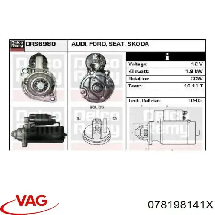 Mecanismo de embrague VAG 078198141X precio, desde 131,96 EUR