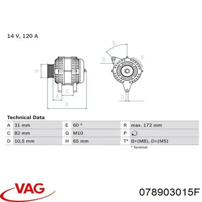 Comprar 078903015F VAG Dynamo