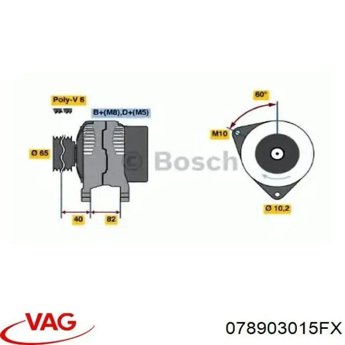 Comprar 078903015FX VAG Dynamo