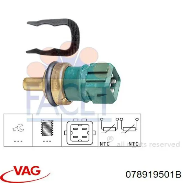 078919501B VAG Sensor temperatura refrigerante