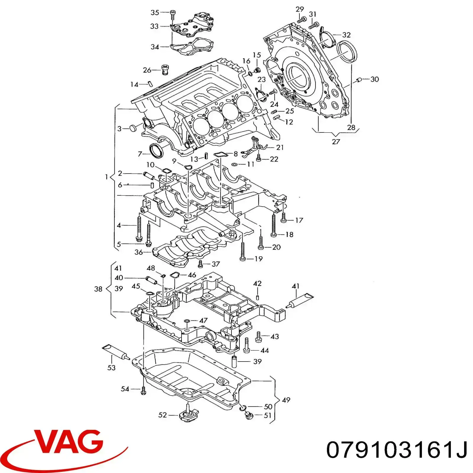 Comprar 079103161J VAG Junta de la tapa superior del bloque de cilindros
