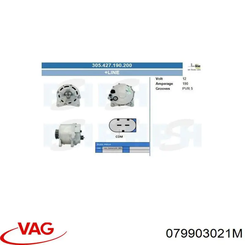 Alternador 079903021M VAG