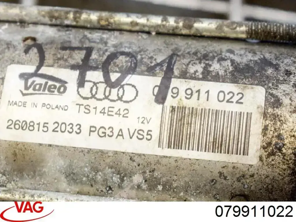 Motor de arranque 079911022 VAG
