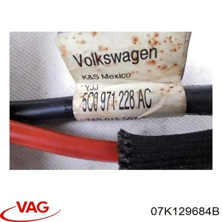 Comprar 07K129684B VAG Manguito de aire del medidor de masa de aire