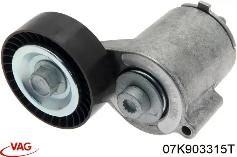 Tensor de correa poli V 07K903315T VAG