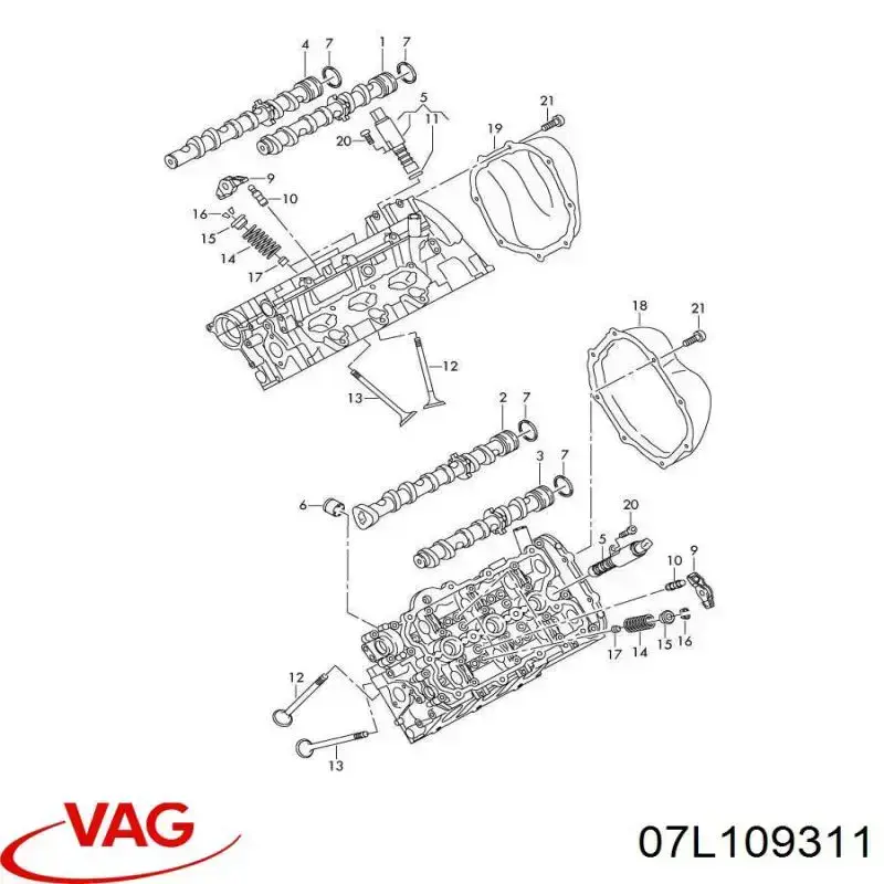 07L109311 VAG émbolo, bomba de combustible