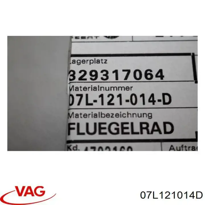 Bombeadora de agua VAG 07L121014D precio, desde 982,80 EUR