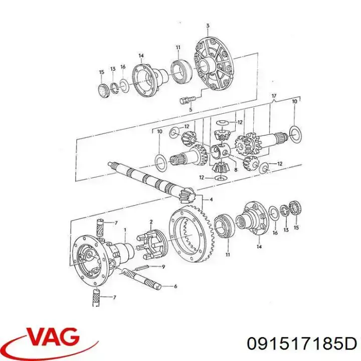 Cojinete de rueda trasero Skoda Octavia 1U2