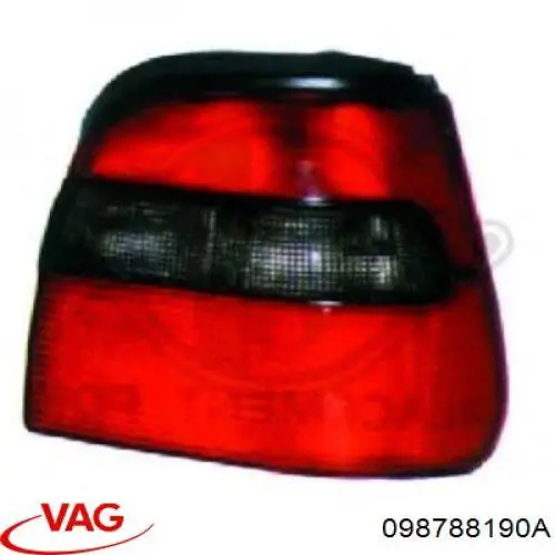 Piloto trasero derecho 098788190A VAG