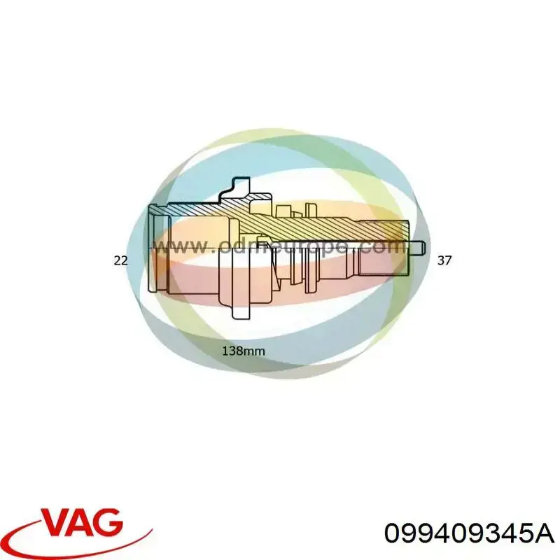 099409345A VAG Árbol de transmisión intermedio