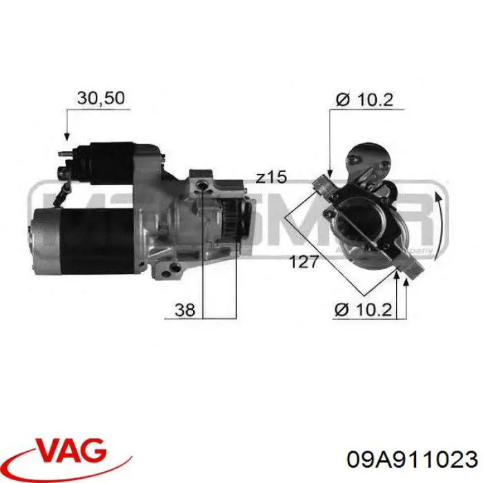 Comprar 09A911023 VAG Motores de arranque