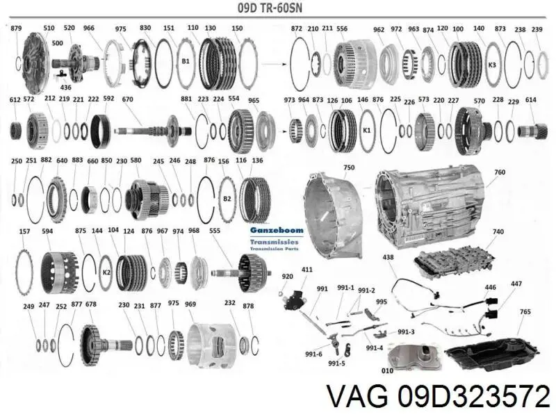 09D323572 VAG convertidor de caja automática