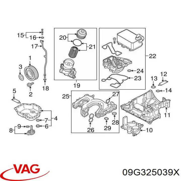 Comprar 09G325039 VAG Cuerpo de válvulas de la transmisión automática