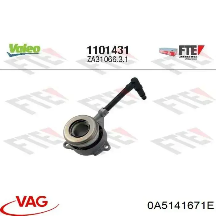 Desembrague central, embrague 0A5141671E VAG