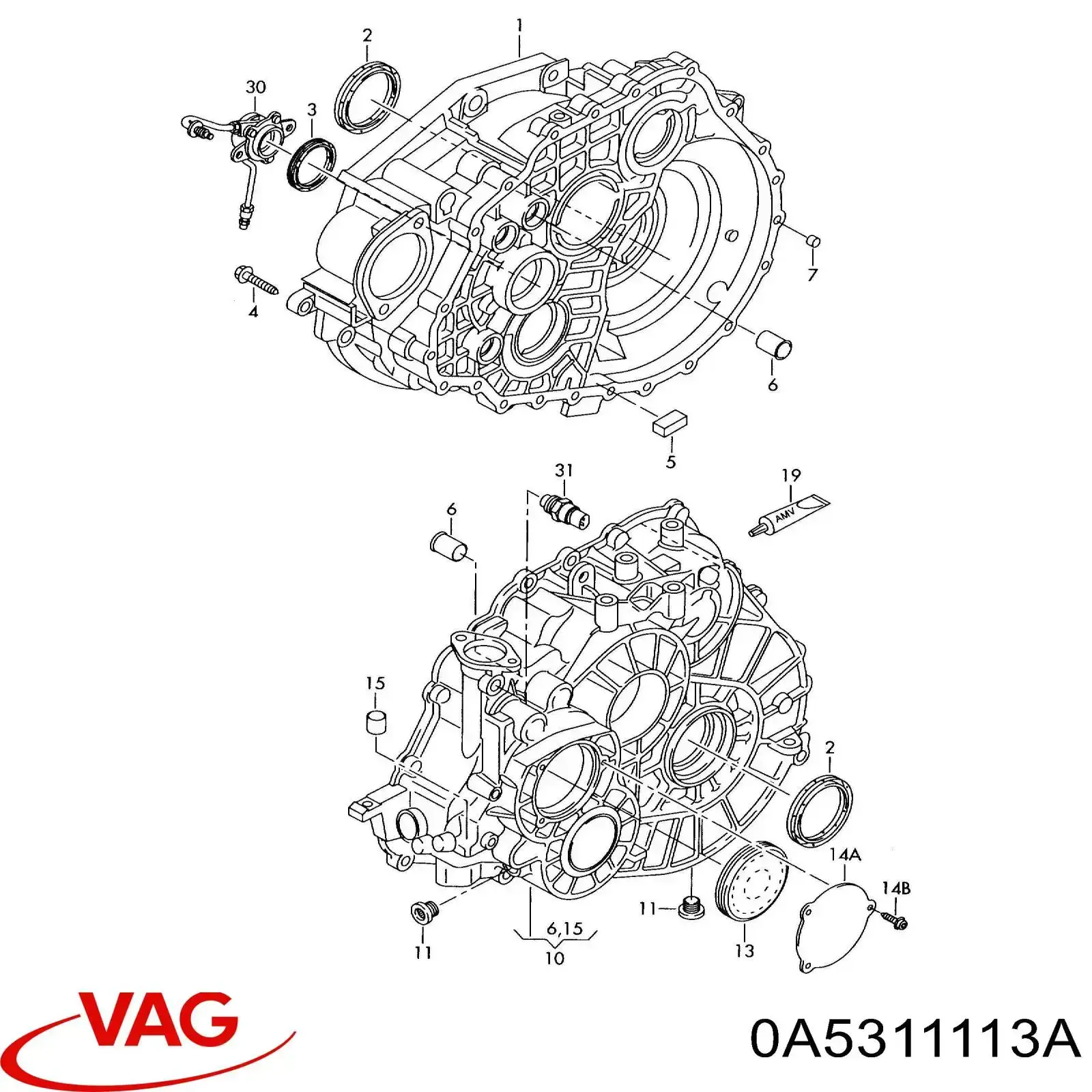 Comprar 0A5311113A VAG Retén del eje primario de la transmisión
