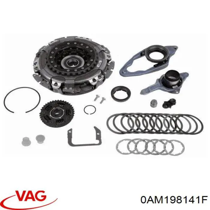 0AM198141F VAG kit de embrague (3 partes)