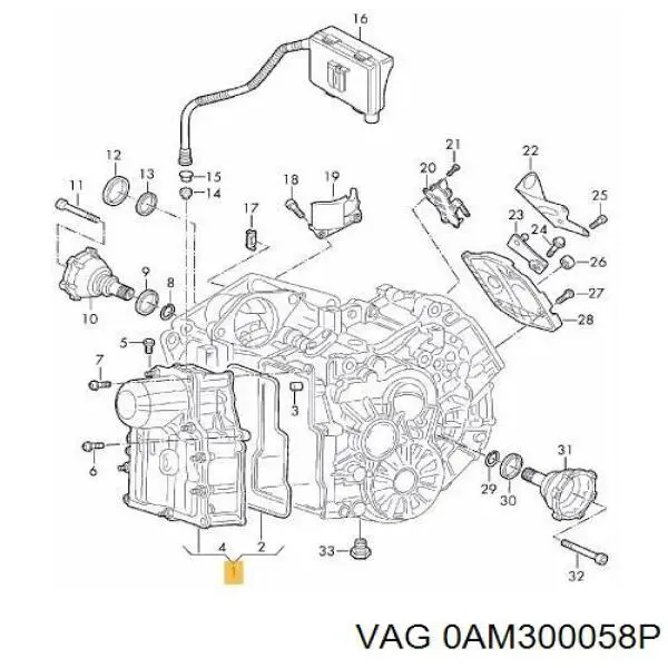 0AM300058P021 VAG transmisión automática completa