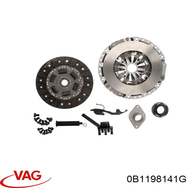 0B1198141GX VAG Embrague motor