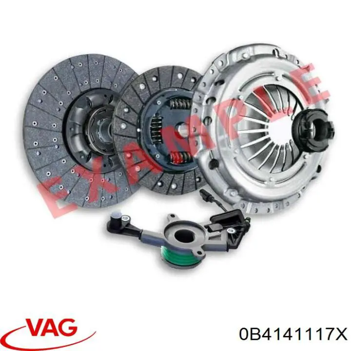 0B4141117X VAG kit de embrague (3 partes)