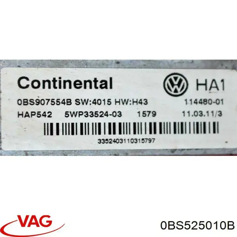 0BS525010A VAG eje trasero completo