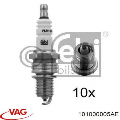 Bujías VAG 101000005AE precio, desde 5,64 EUR