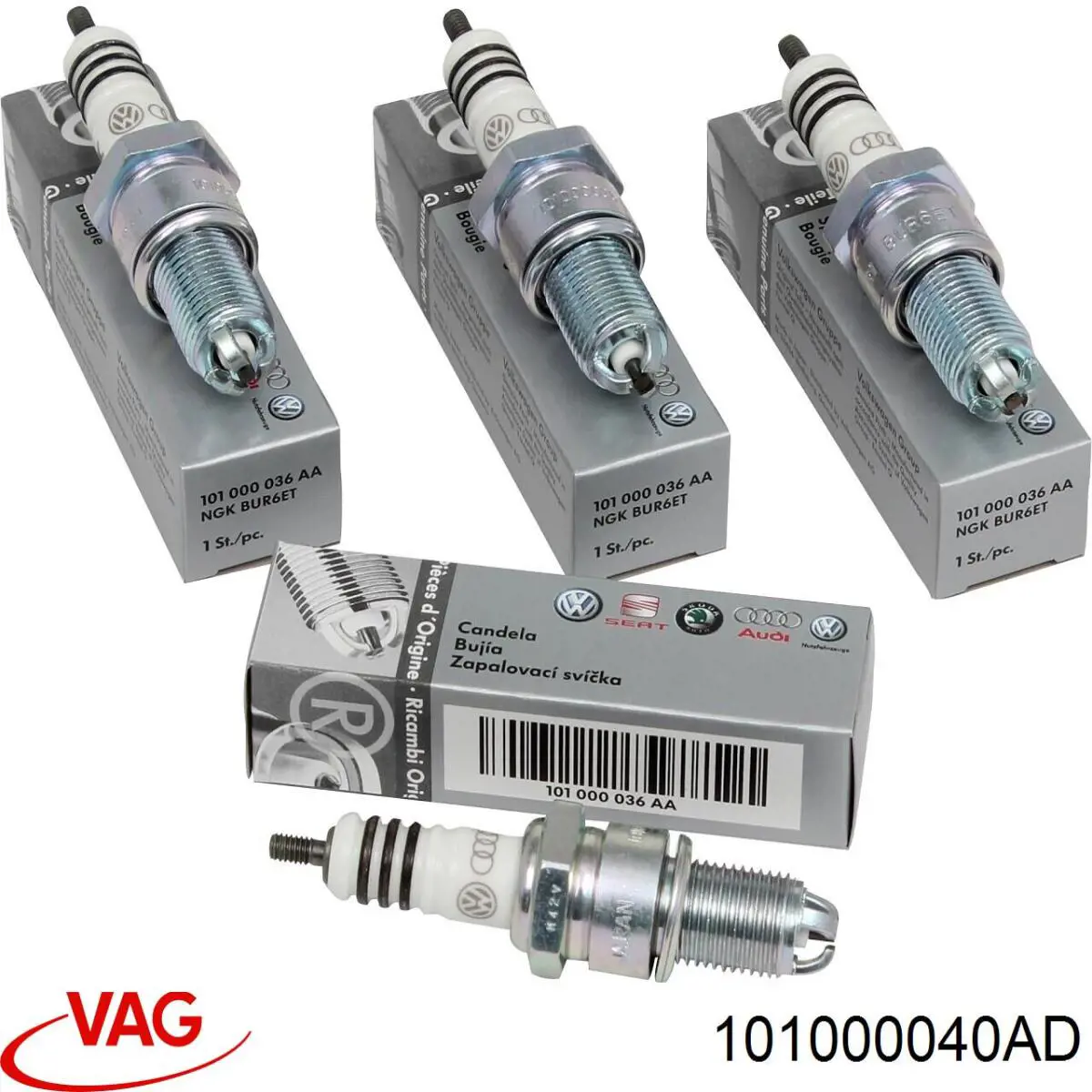 Bujías VAG 101000040AD precio, desde 6,56 EUR