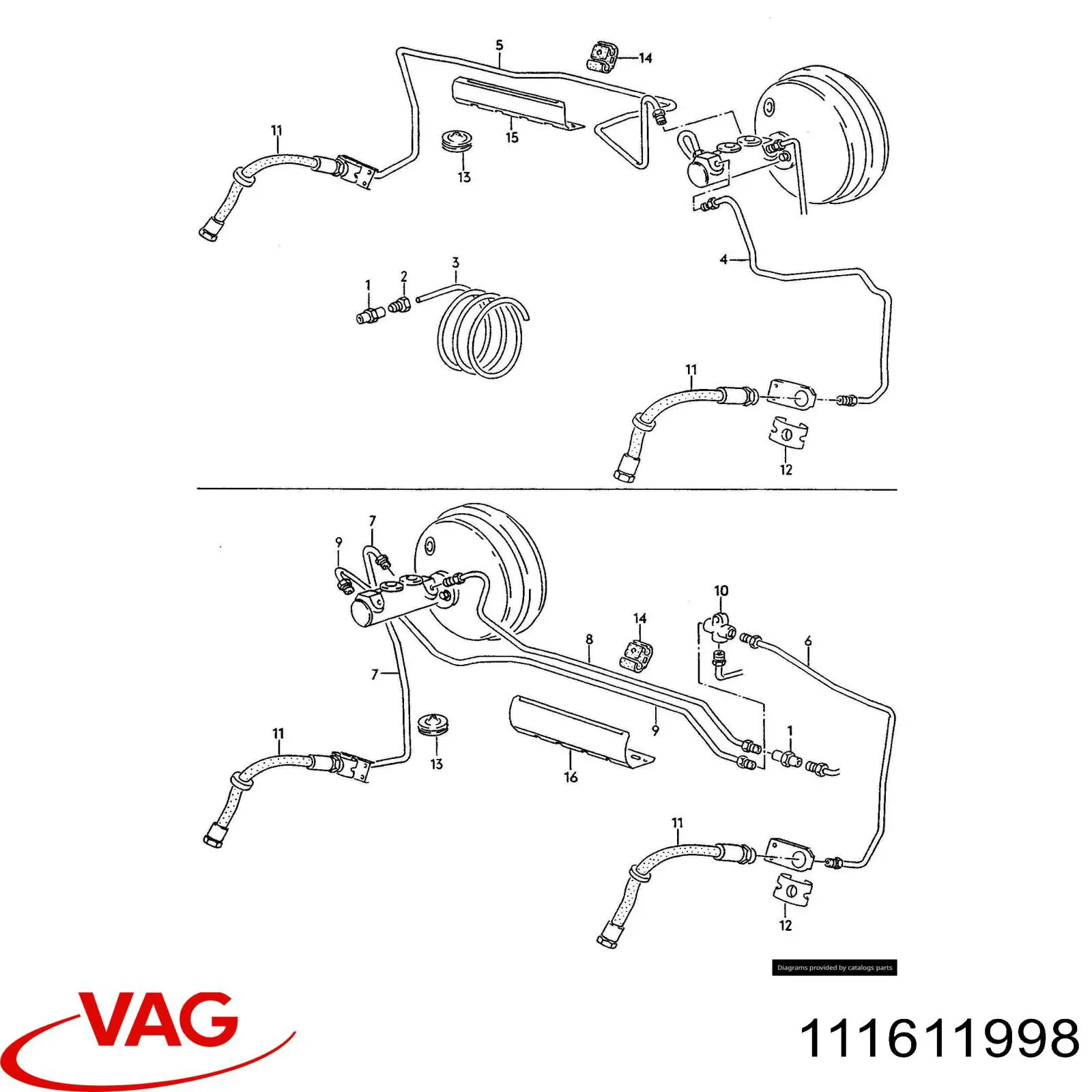 Tubo de freno en rollo VAG 111611998 precio, desde 32,98 EUR