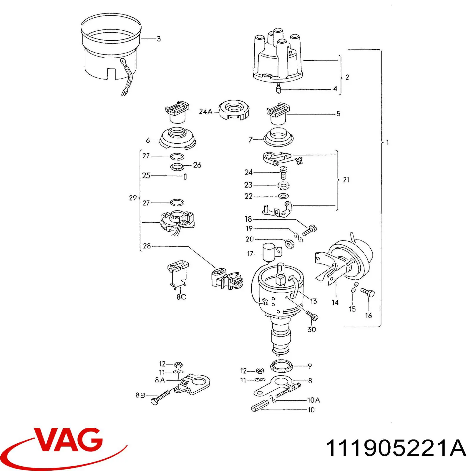  VAG 111905221A precio, desde 18,90 EUR