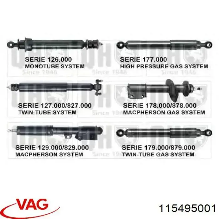 115495001 VAG Amortiguador frontal
