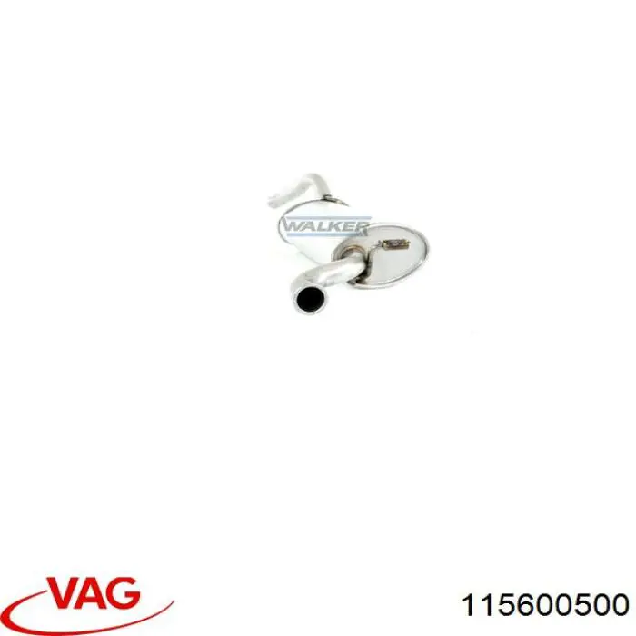 115600500 VAG silenciador posterior