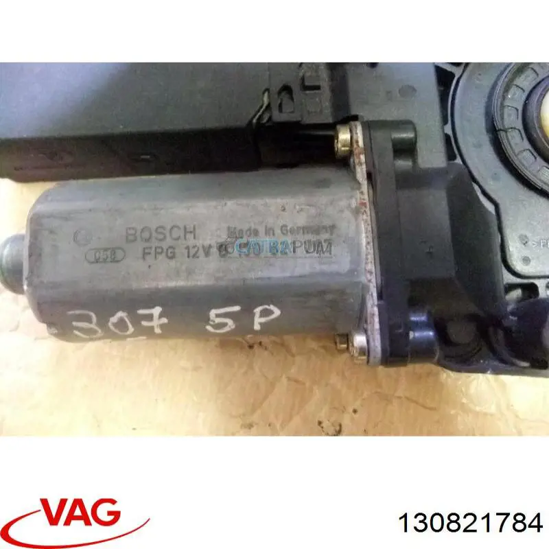 Motor del elevalunas de la puerta trasera izquierda 130821784 VAG