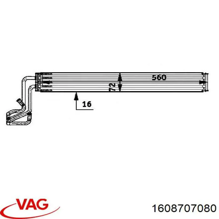 Comprar 1608707080 VAG Refuerzo parachoques trasero