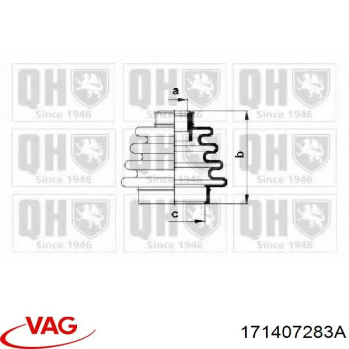 Comprar 171407283A VAG Fuelle de semieje delantero interior
