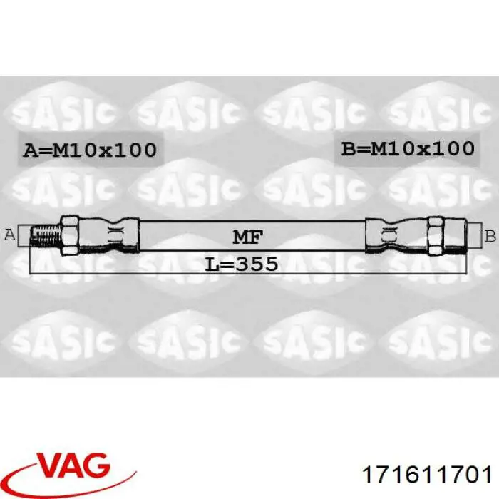 171611701 VAG Manguera de freno