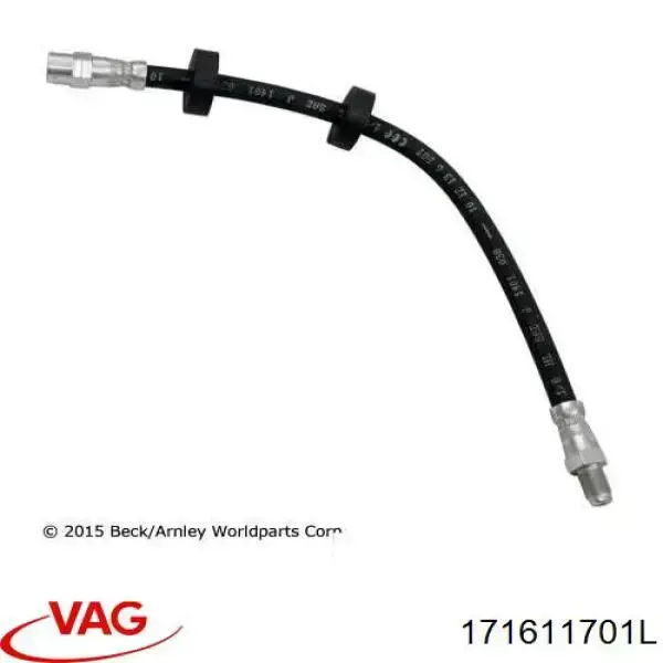 Latiguillos de freno delantero 171611701L VAG