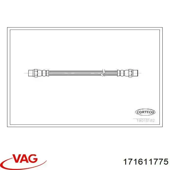 171611775 VAG Manguera de freno trasera