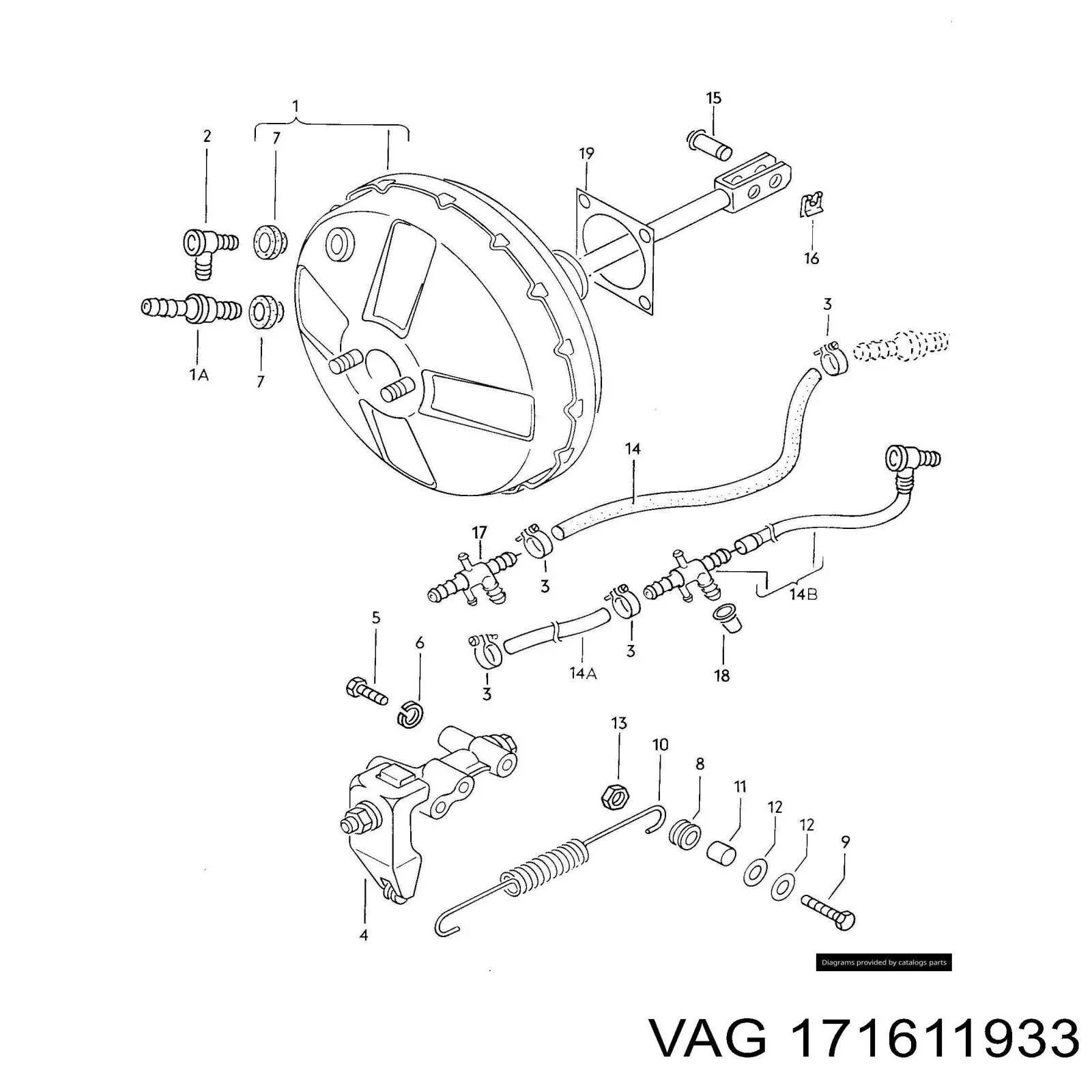 Comprar 171611933 VAG Válvula del servofreno