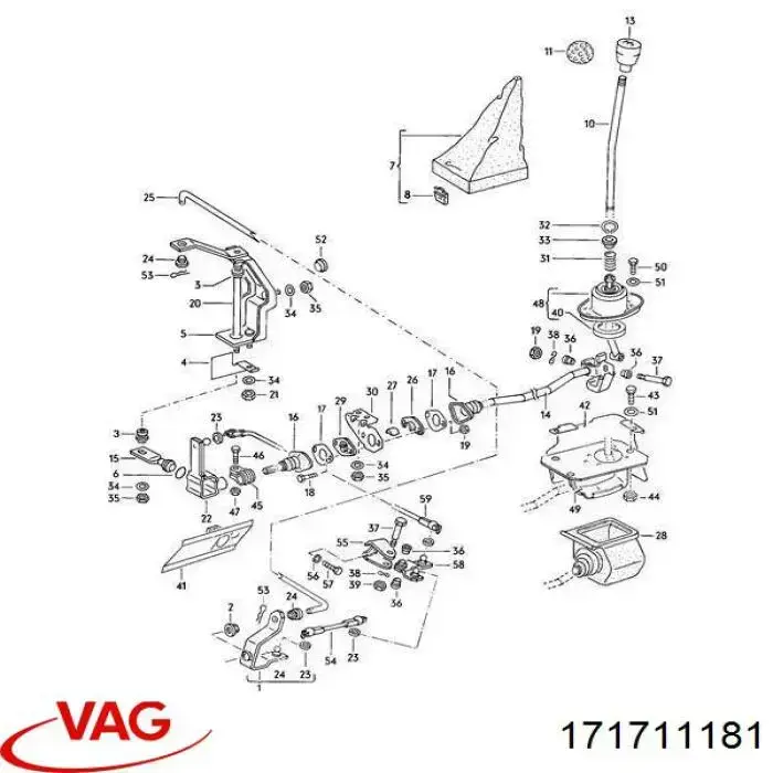 Comprar 171711181 VAG Casquillo palanca cambio
