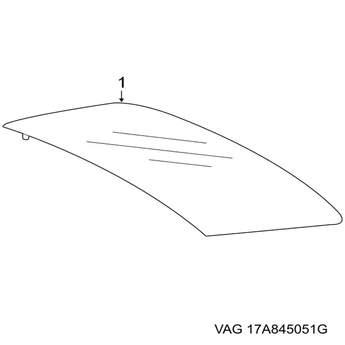 Vidrio trasero para Volkswagen Jetta VII BU3, BU4