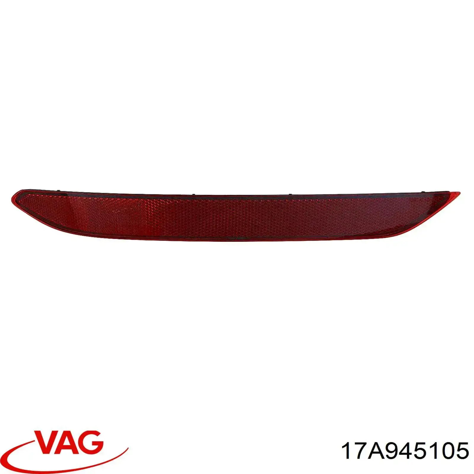 Reflector trasero izquierdo del parachoques VAG 17A945105 precio, desde 15,44 EUR