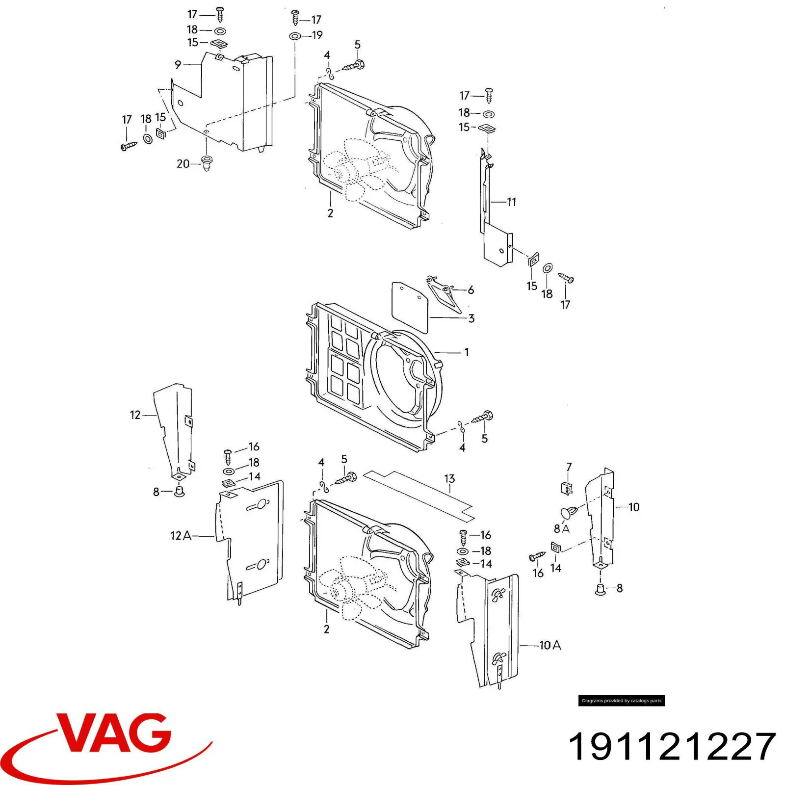  VAG 191121227 precio, desde  