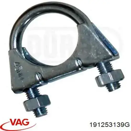 Abrazadera de sujeción delantera 191253139G VAG