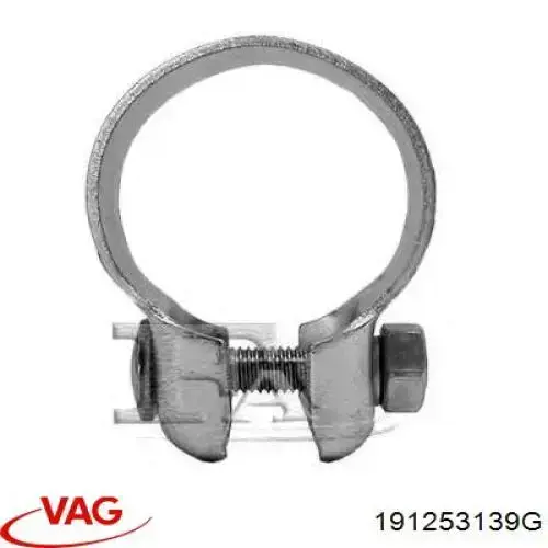 Abrazadera de silenciador delantera VAG 191253139G