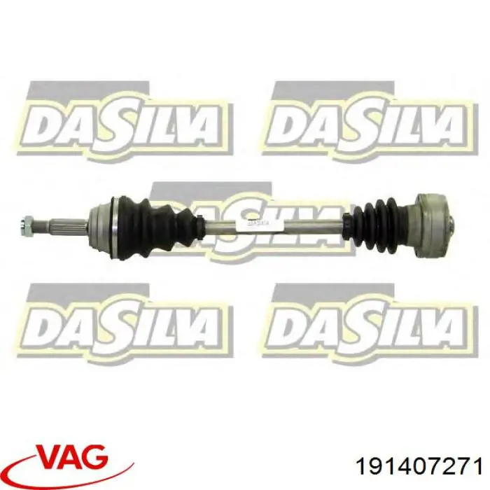 Semieje delantero izquierdo 22952 Sercore