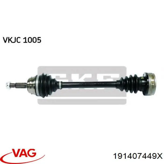 Comprar 191407449X VAG Semieje delantero izquierdo